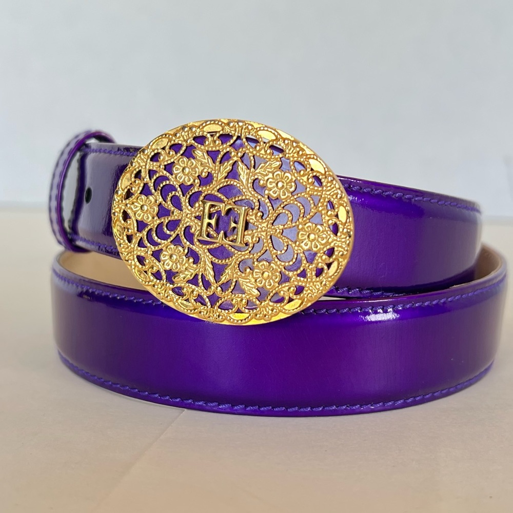 1990’s Escada EE Filigree Belt 38/8 - Picture 1 of 7